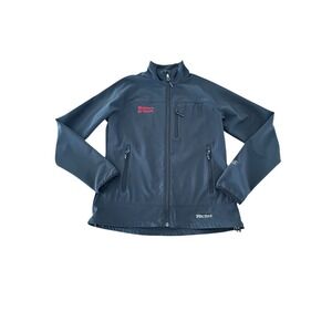 Marmot womens size medium black softshell‎ full zip jacket m3 Makers Mark Logo